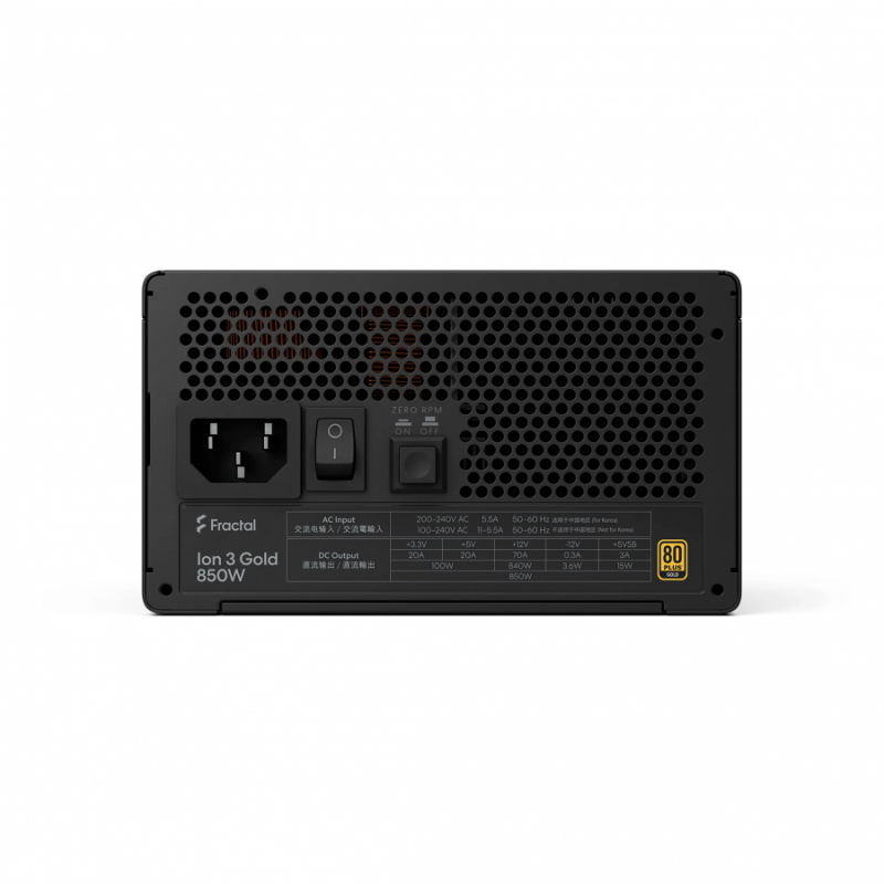 PSU FD ION 3 GOLD 850 BLK ATX
