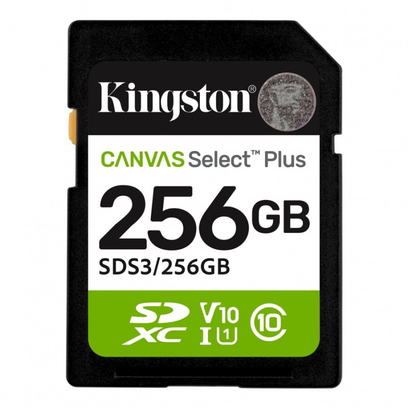 256G SD KINGST CANVAS SEL+ G3, SDS3/256GB / SDC3/256GB
