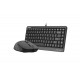 A4 F1110 FSTYLER USB DESKT GRY, F1110 FSTYLER WIRED COMBO SET USB GRAY FM10+FK11 U / F1110 GRAY