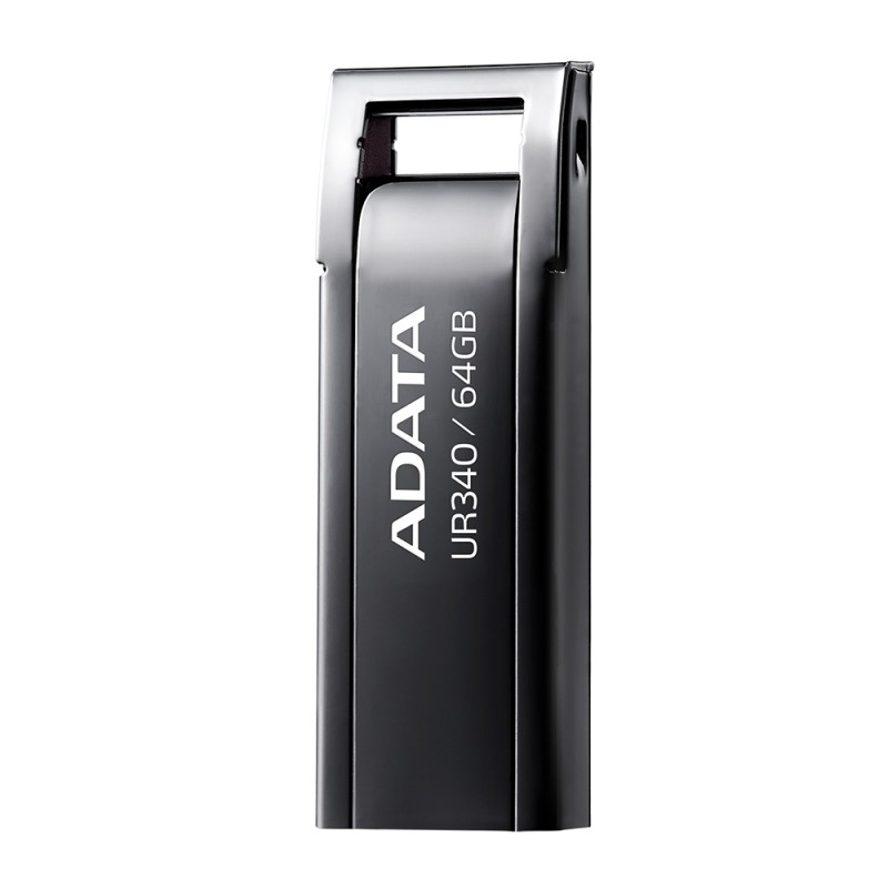 64GB USB UR340 ADATA BLACK, 4711085935465 / AROY-UR340-64GBK