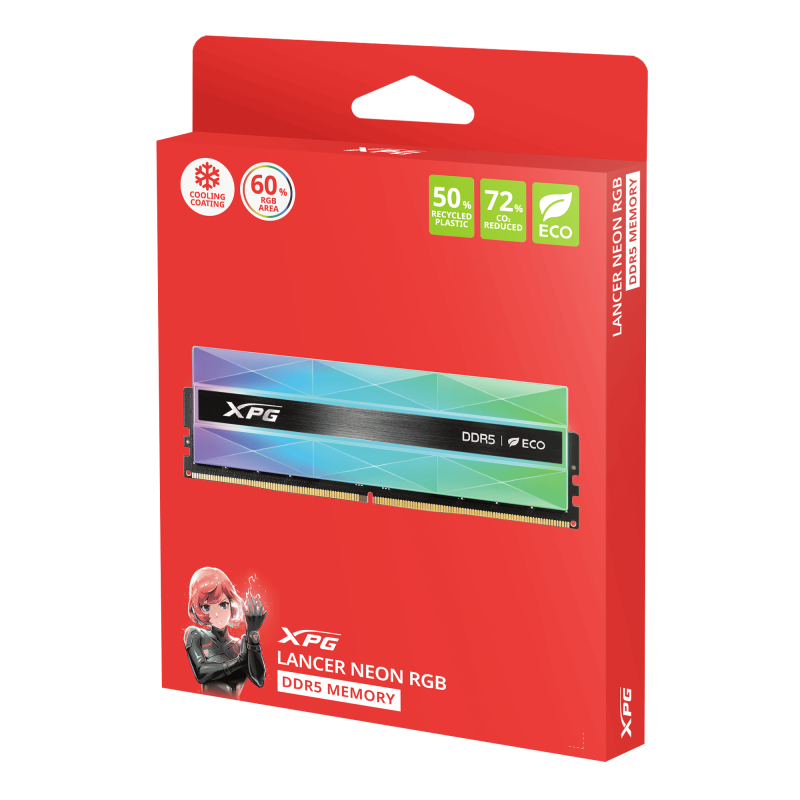 2X16G DDR5 6000 XPG NEON RGB, 4711085948977 / AX5U6000C3016G-DCLANRSG