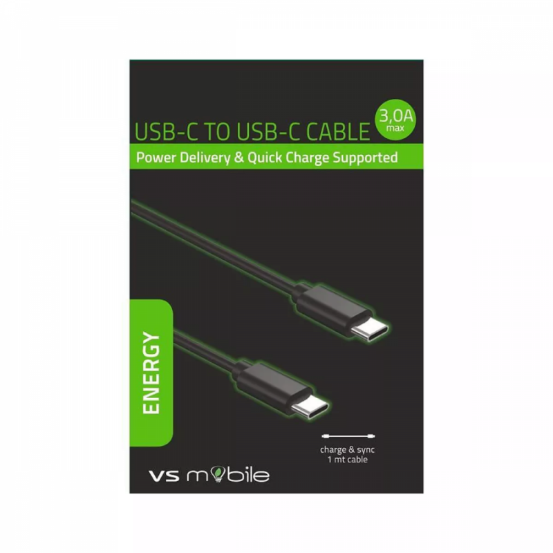 VSM CABLE USB-C TO USB-C PD, CABLE USB-C TO USB-C PD FOR POWER DELIVERY / 30142