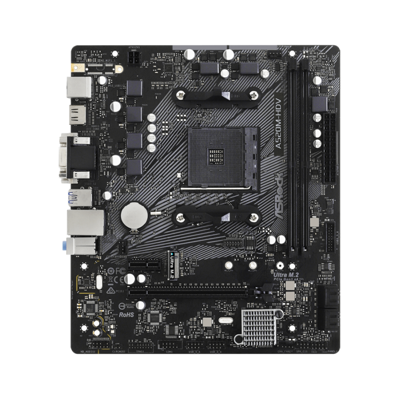 ASROCK A520M-HDV /AM4-A520M-HDV / A520M-HDV