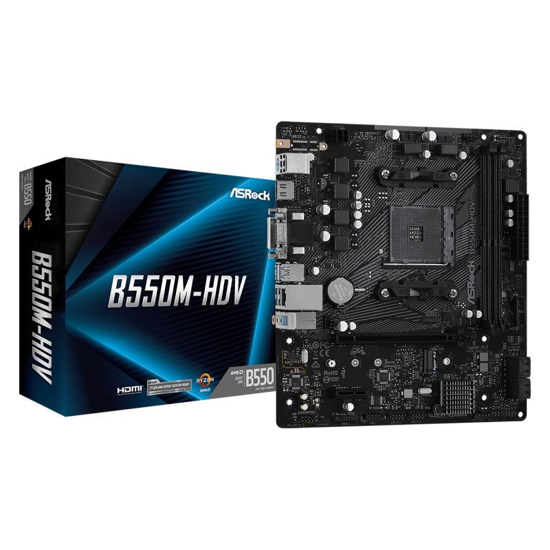 ASROCK B550M-HDV /AM4-B550M-HDV / B550M-HDV