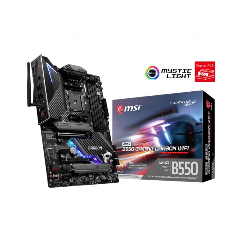 MSI MPG B550 GAMIN CARBON WIFI, MPG B550 GAMING CARBON WIFI / 911-7C90-002