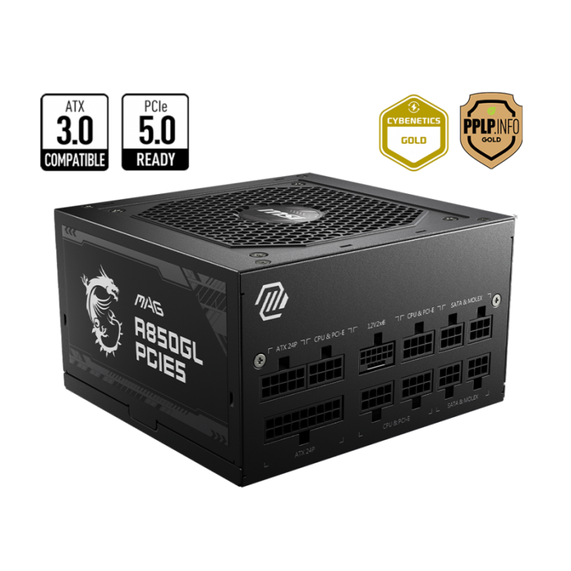 PSU MSI MAG A850GL PCIE5, 4711377084253 / 306-7ZP8A11-CEO