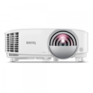 BenQ MX808STH, Short Throw, DLP, XGA (1024x768), 20 000:1, 3600 ANSI Lumens, Anti-Dust Sensor, VGA, 2xHDMI, VGA out, Audio in/out, RS232, USB (typeA) 5V/1.5A, Speaker 1x10W, Optional interactive kit(PW02/PT12), Optional QCast QP20, White