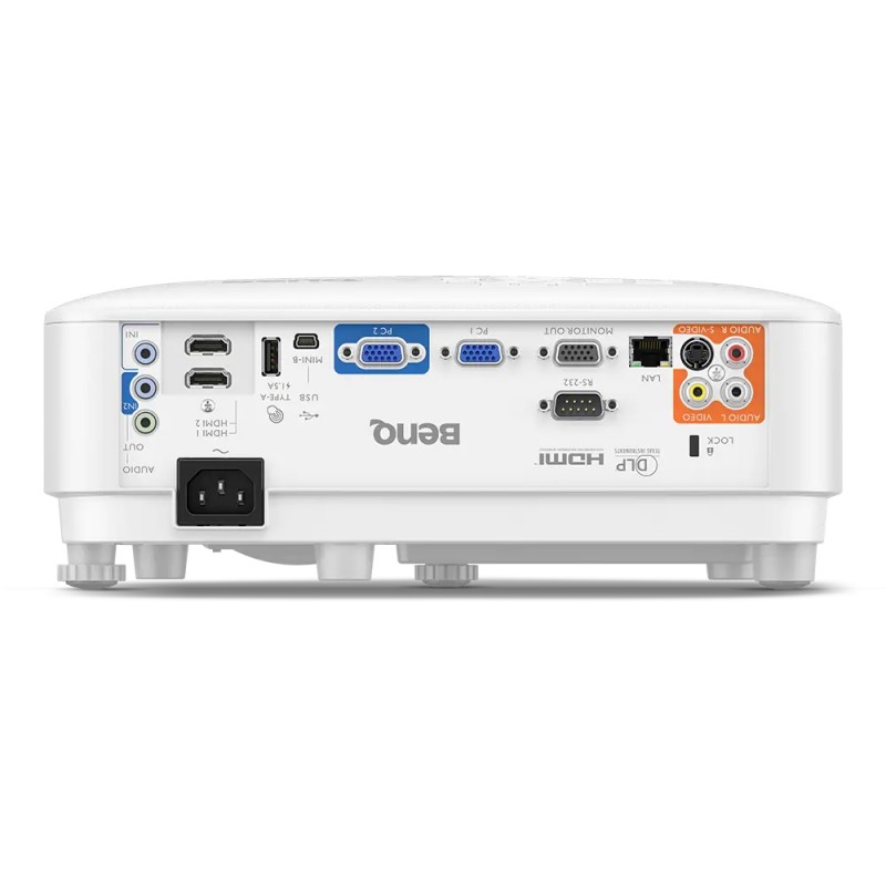 BenQ MX825STH, Short Throw, 81@1m, XGA 1024X768, 3500 AL, 20000:1, VGA, RCA, S-Video, 2xHDMI, Audio In/Out, Speaker 10W, USB (Type A)