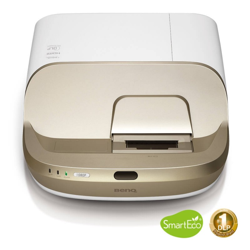 BenQ W1600UST Ultra Short Throw, DLP, 1080p, Home Cinema Projector, 100 screen from 170 mm, 140 screen from 373 mm, 3300 ANSI Lumens