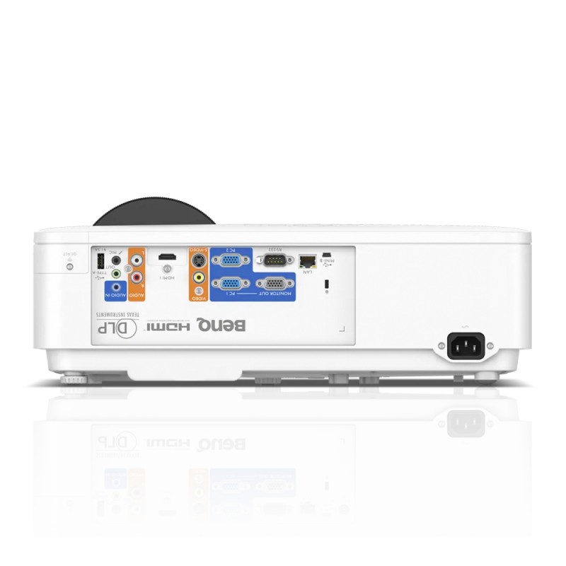 BenQ LW820ST, DLP, Short-throw, BlueCore Laser, WXGA 1280x800, 3600 AL, 3000000:1, IP5X dustproof, VGA, HDMI, S-Video, RCA, RS232, LAN