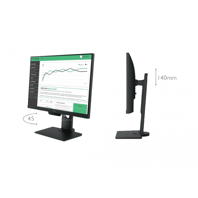 BenQ BL2581T, 25 IPS, 5ms, 1920x1200, 16:10, Ergonomic, Business Monitor, Slim Bezel, AG, Eye Care Technology, FF, B.I., LBL, 72% NTSC
