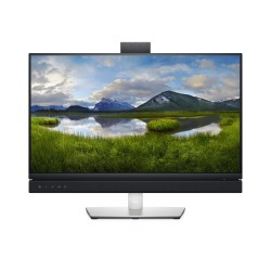 Dell C2422HE, 24" Video Conferencing Full HD AG, IPS, 16:9, 5ms, 1000:1, 250 cd/m2, (1920x1080), 5MP IR camera, 5W speakers, HDMI, DP, USB-C, USB 3.2, RJ-45,  Microphon, Height, Swivel, Tilt, Pivot, Black