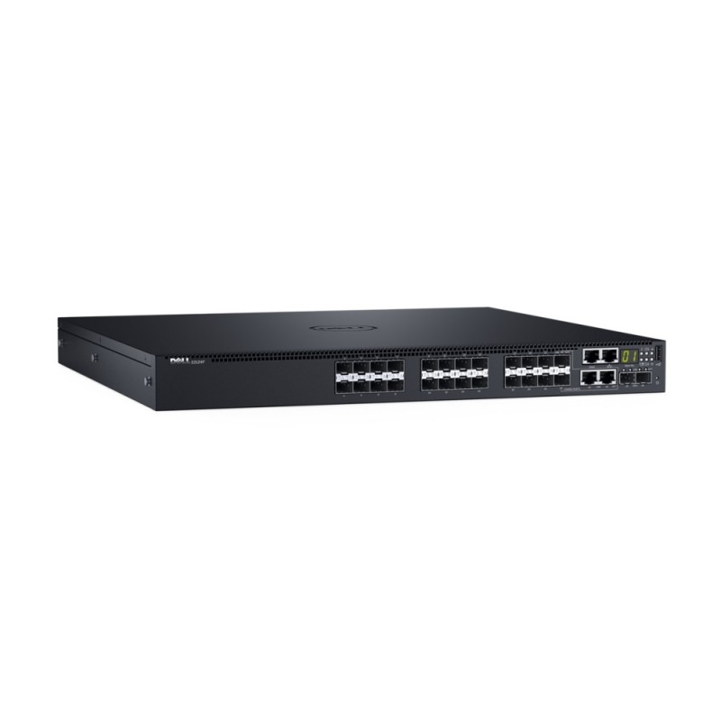 Dell Networking S3148, L3, 48x 1GbE, 2xCombo, 2x 10GbE SFP+ fixed ports, Stacking, IO to PSU airflow, 1x AC PSU, LLW, 210-AIMR
