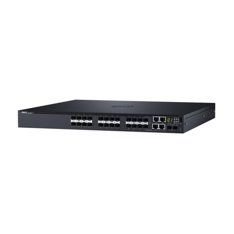 Dell Networking S3148, L3, 48x 1GbE, 2xCombo, 2x 10GbE SFP+ fixed ports, Stacking, IO to PSU airflow, 1x AC PSU, DNS3148T