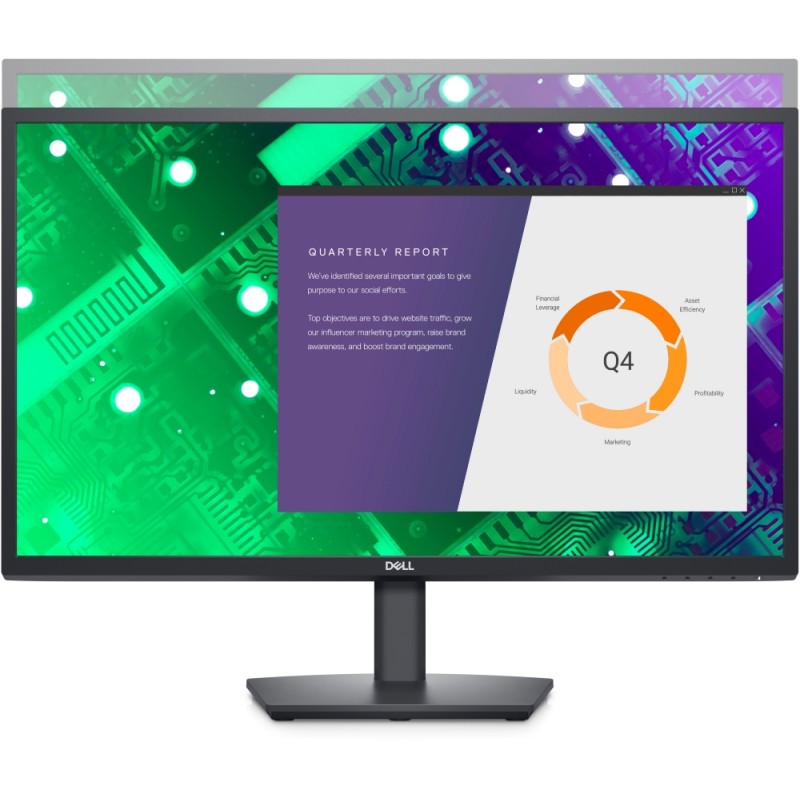 Dell E2722HS, 27 Wide LED Anti-Glare, IPS, 5ms, 1000:1, 300 cd/m2, 1920x1080 Full HD , HDMI, VGA, DisplayPort, ComfortView, Speakers