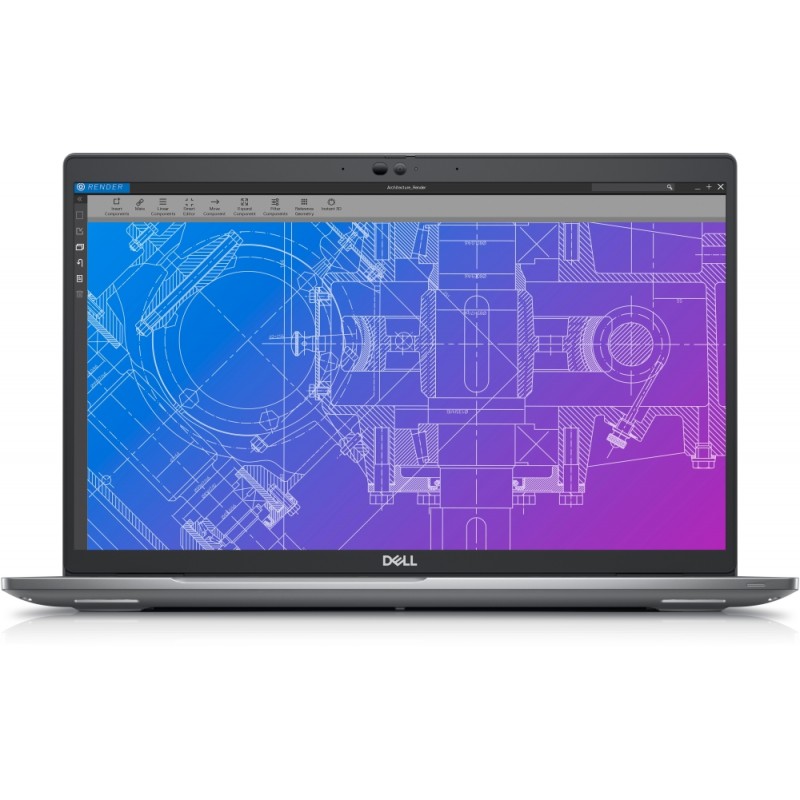 Dell Precision 3570, Intel Core i7-1265U vPro (12 MB Cache, 1.70 GHz to 4.80 GHz), 15.6 FHD (1920x1080) 250 nit, RGB Camera, 16 GB