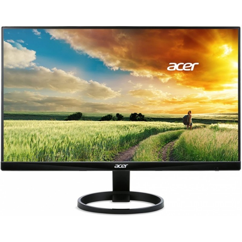 Acer R240HYbidx, 23.8 Wide IPS, Anti-Glare, ZeroFrame, FlikerLess, 4ms, 100M:1, 250nits, 1920x1080 FHD, 60Hz, HDMI, VGA, DVI, Audio out