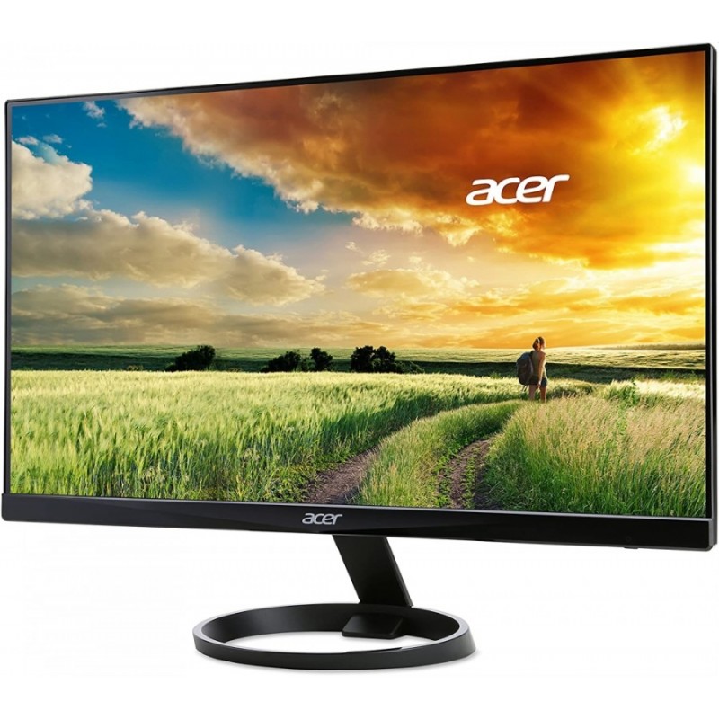 Acer R240HYbidx, 23.8 Wide IPS, Anti-Glare, ZeroFrame, FlikerLess, 4ms, 100M:1, 250nits, 1920x1080 FHD, 60Hz, HDMI, VGA, DVI, Audio out