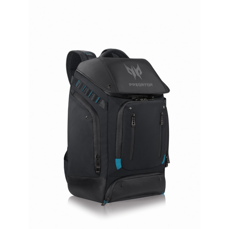Acer Predator 17.3 Gaming Utility Backpack Black with Teal Blue, NP.BAG1A.288