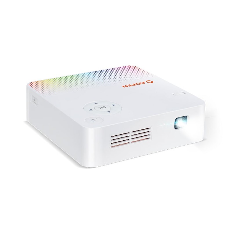 AOPEN Projector PV10 (powered by Acer), DLP, WVGA (854 x 480), 300Lm, 5000:1, LED Lamp (up to 30,000 hours), HDMI, DC Out (5V/0.5A, USB