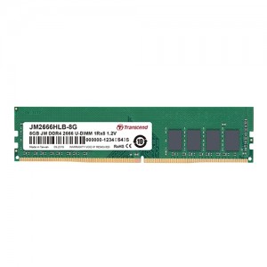Transcend 4GB 288pin U-DIMM DDR4 2666 1Rx8 512Mx8 CL19 1.2V
