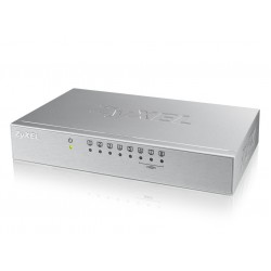 ZyXEL ES-108AV3, 8-port 10/100Mbps Ethernet switch, 3x Qos (!), desktop, metal housing