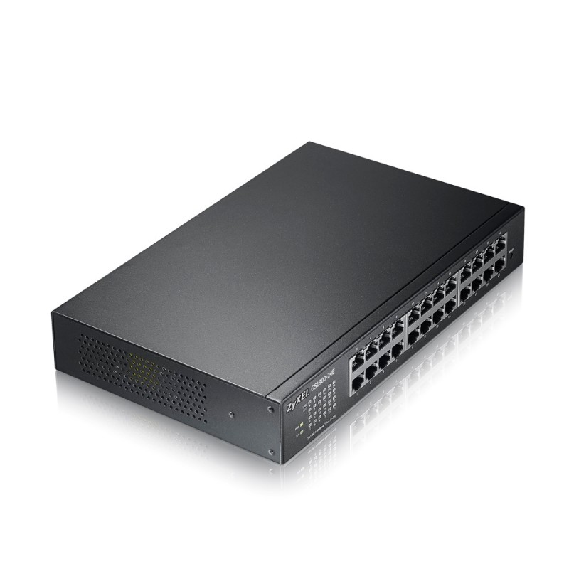 ZyXEL GS1900-24E v3, 24-port GbE L2 Smart Switch, desktop, fanless, GS1900-24E-EU0103F