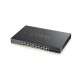 ZyXEL GS1920-24HPv2, 28 Port Smart Managed Switch 24x Gigabit Copper and 4x Gigabit dual pers., hybird mode, standalone or NebulaFlex
