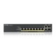 ZyXEL GS1920-8HPv2, 10 Port Smart Managed Switch 8x Gigabit Copper and 2x Gigabit dual pers., hybrid mode, standalone or NebulaFlex