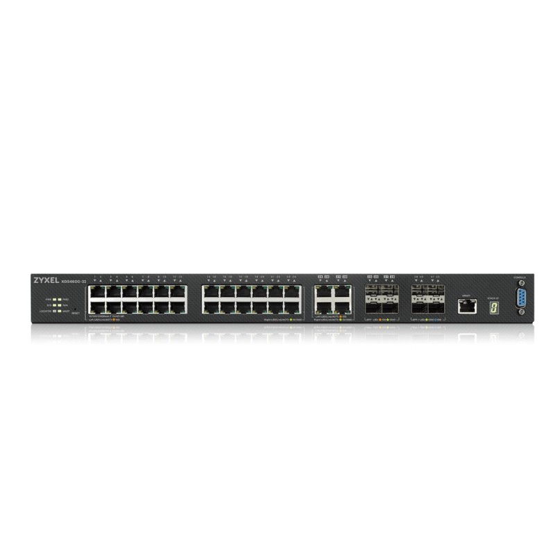 ZyXEL XGS4600-32 L3 Managed Switch, 28 port Gig and 4x 10G SFP+, stackable, dual PSU, XGS4600-32-ZZ0102F