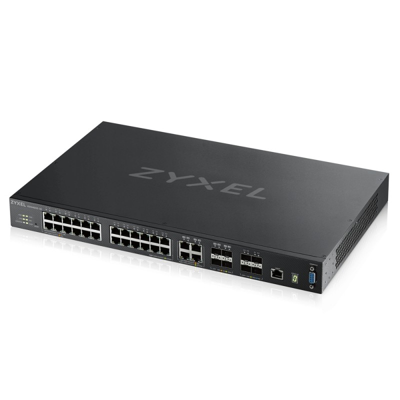 ZyXEL XGS4600-32 L3 Managed Switch, 28 port Gig and 4x 10G SFP+, stackable, dual PSU, XGS4600-32-ZZ0102F