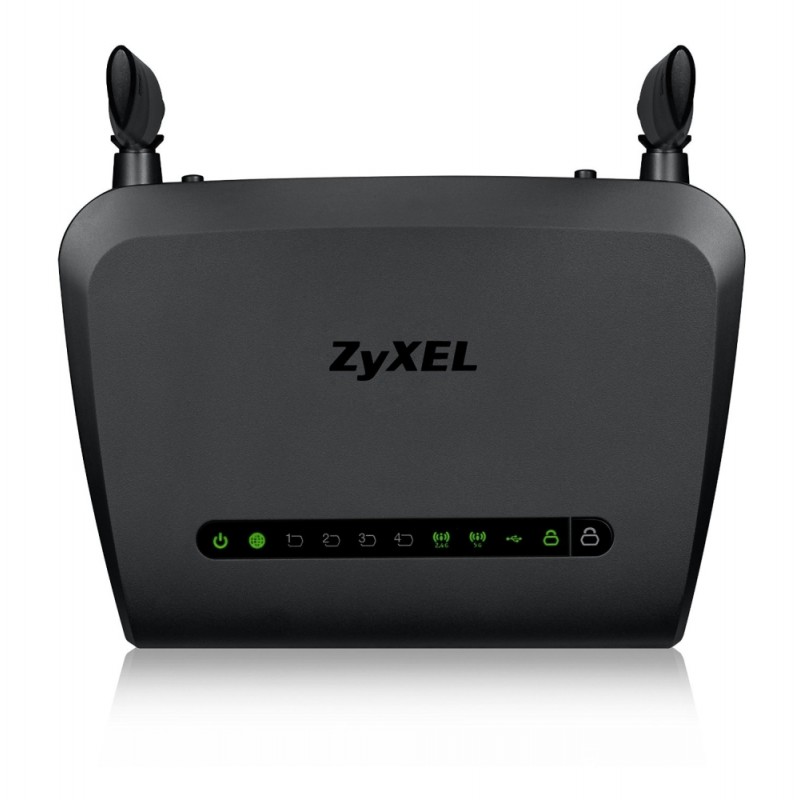ZyXEL NBG6515, Simultaneous Dual-band Wireless AC750 Home Router, 802.11ac (300Mbps/2.4GHz+433Mbps/5GHz), back compatibility with
