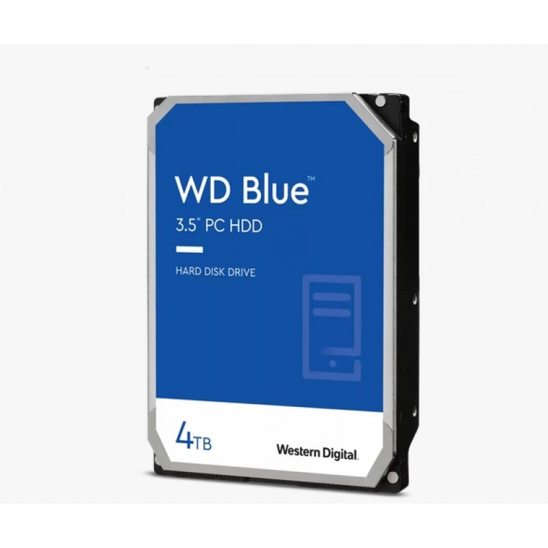 Western Digital 4TB WD Blue PC Hard Drive HDD - 5400 RPM, SATA 6 Gb/s, 256 MB Cache, 3.5, WD40EZAZ_R