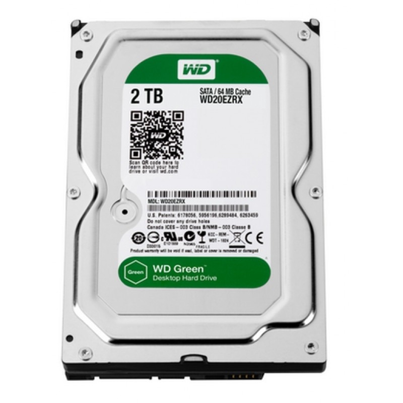 Western Digital Green 2TB Desktop 3.5-inch, SATA-III IntelliPower, 64MB Cache, WD20EZRX