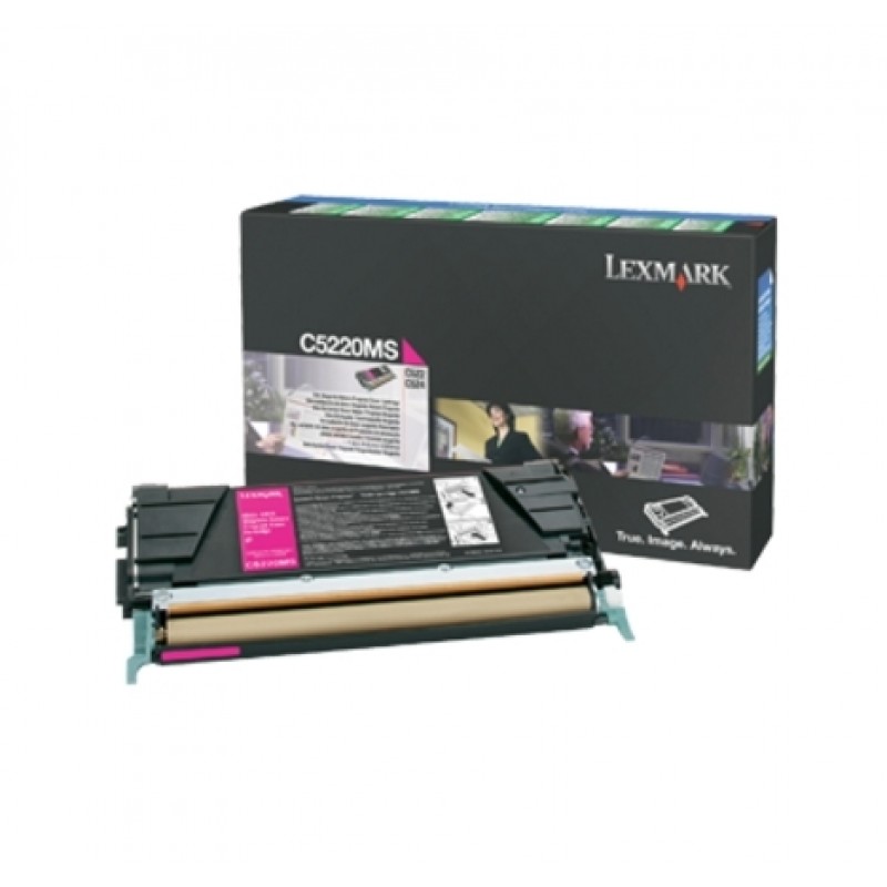 Lexmark C522, C524, C53x Magenta Return Programme Toner Cartridge (3K), C5220MS