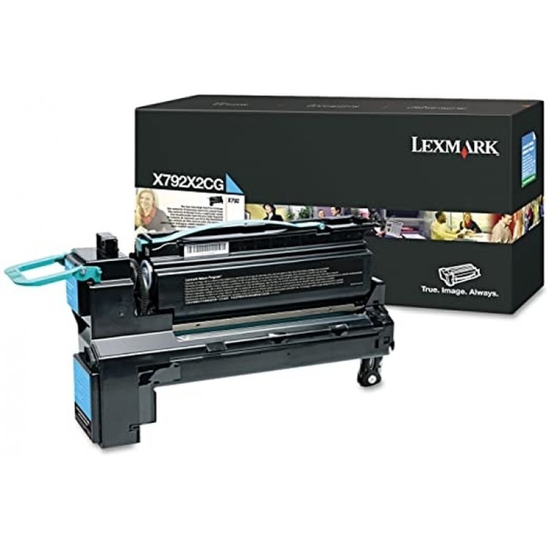 Lexmark X792 Cyan Extra High Yield Print Cartridge (20K), X792X2CG