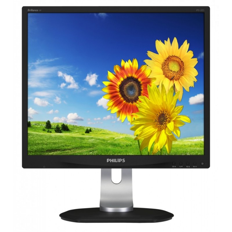 Philips 19P4QYEB, 19 ADS LED, 5 ms, 20M:1 DCR, 250 cd/m2, 1280x1024, USB, DVI,  DP, Speakers, Black, 19P4QYEB/00