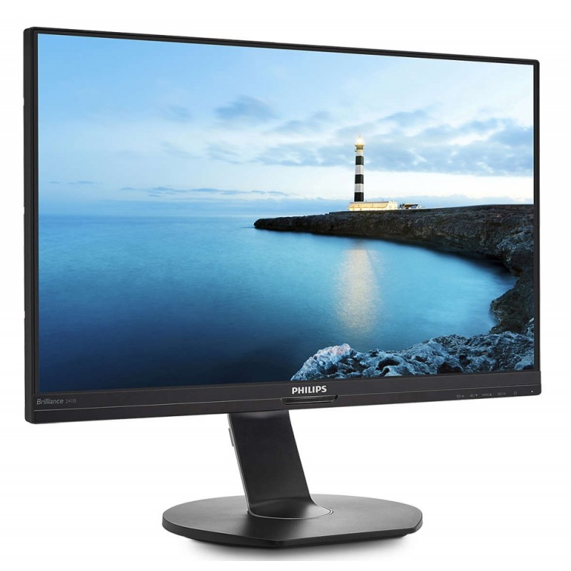 Philips 241B7QUPBEB, 23.8 Wide IPS, LED, 5ms, 1000:1, 20M:1 DCR, 1920x1080@60Hz, Tilt, Swivel, Heigh Adjust, Pivot, D-Sub, HDMI, DP, USB