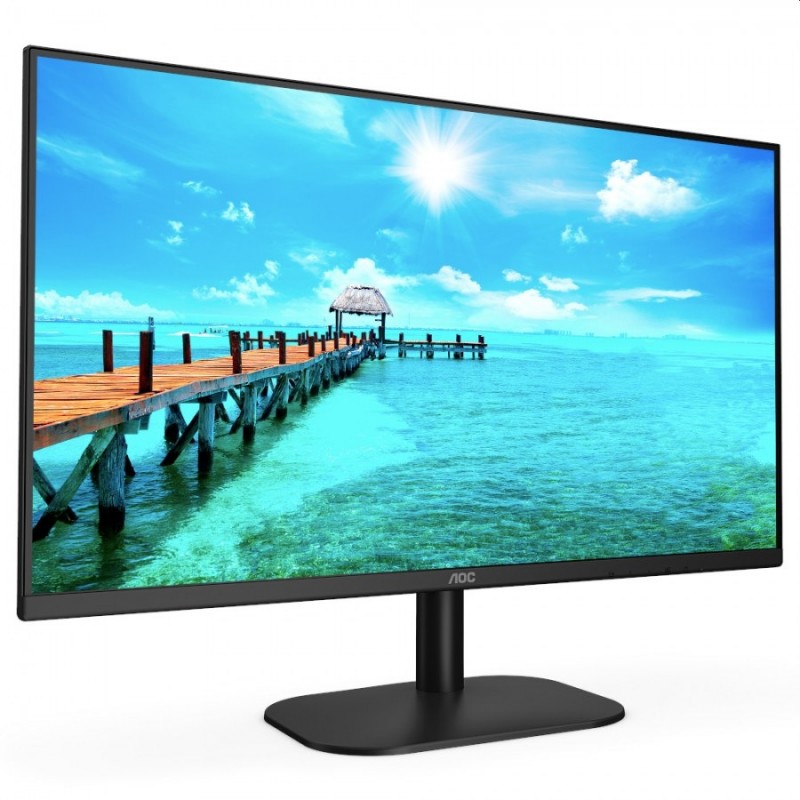 AOC 24B2XD, 23.8 WLED IPS, 1920x1080@75Hz, 4GtG, 250cd/m2, 1000:1, DC20M:1, FlickerFree, Low Blue Light, Tilt, Swivel, D-SUB, DVI