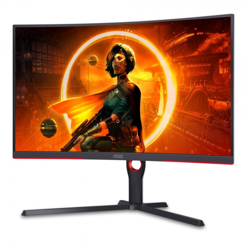 AOC CQ32G3SU/BK, 31.5 VA WLED, 2560x1440@165Hz, 4ms GtG, 1ms MPRT, 300cd/m2, 3000:1, DC 80M:1, Adaptative Sync, FlickerFree, Low Blue