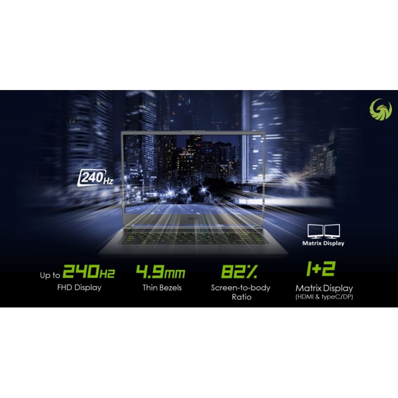MSI Delta 15 A5EFK, Ryzen 9 5900HX, RX6700M GDDR6 10GB, 15.6 FHD (1920x1080), 240Hz, close to 100%sRGB, 16GB (2x8) DDR4 3200, 1TB NVMe