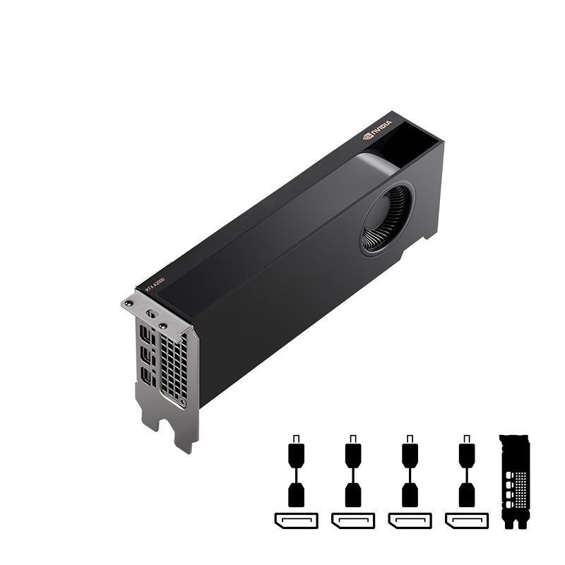 Видео Карта PNY NVIDIA A2000 12GB GDDR6 LowProfile-VCNRTXA2000-12GB-PB