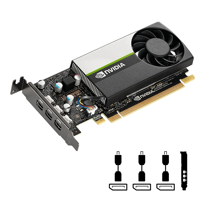 Видео Карта PNY NVIDIA T400 LowProfile DP-VCNT400-PB