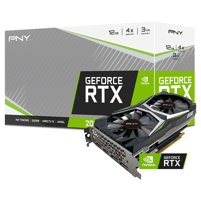 PNY GeForce RTX 2060 12GB Uprising, VCG206012DFMPB