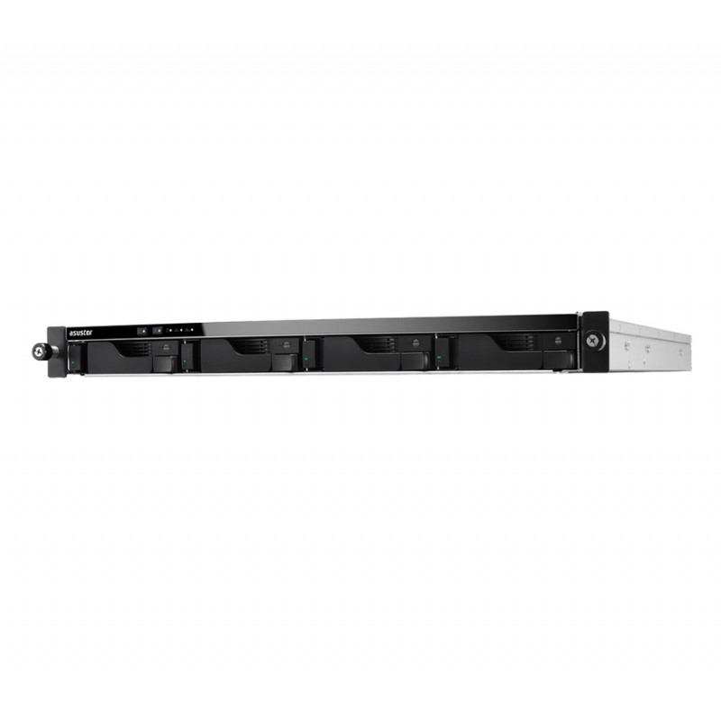 Asustor AS6204RS, 4-bay NAS, Intel Celeron Quad-Core N3160 (up to 2.24 GHz, 2MB), 4 GB DDR3L SO-DIMM (max 8GB), 4 x 3.5 or SSD, GbE x 4
