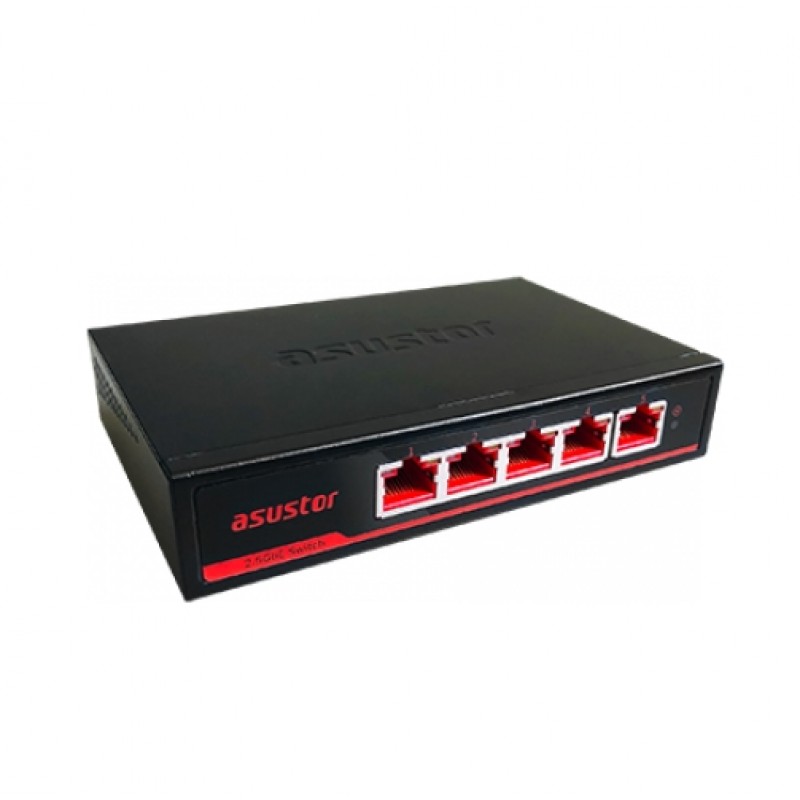 Asustor ASW205T, 5-port 2.5GBase-T Unmanaged Switch, ASW205T
