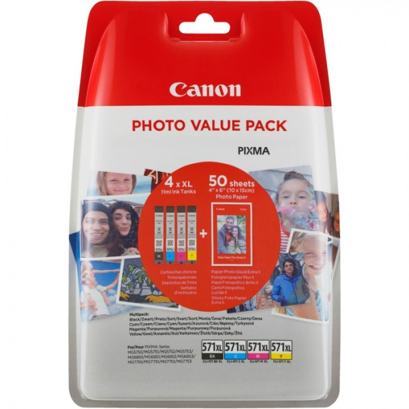Canon CLI-571CMYB XL PVP, 0332C005AA