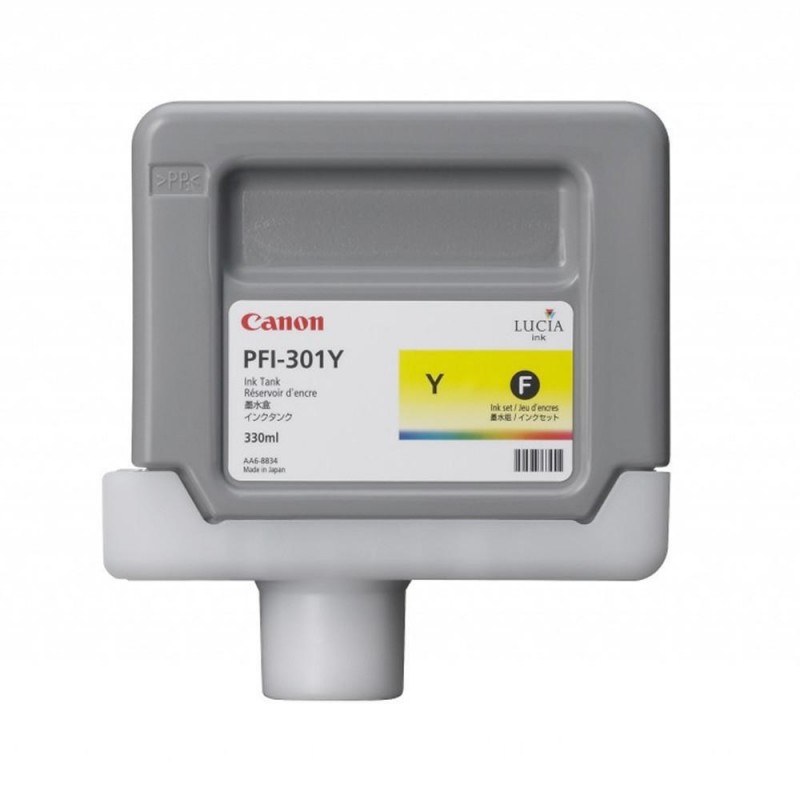Canon Pigment Ink Tank PFI-301, Yellow, 1489B001AA