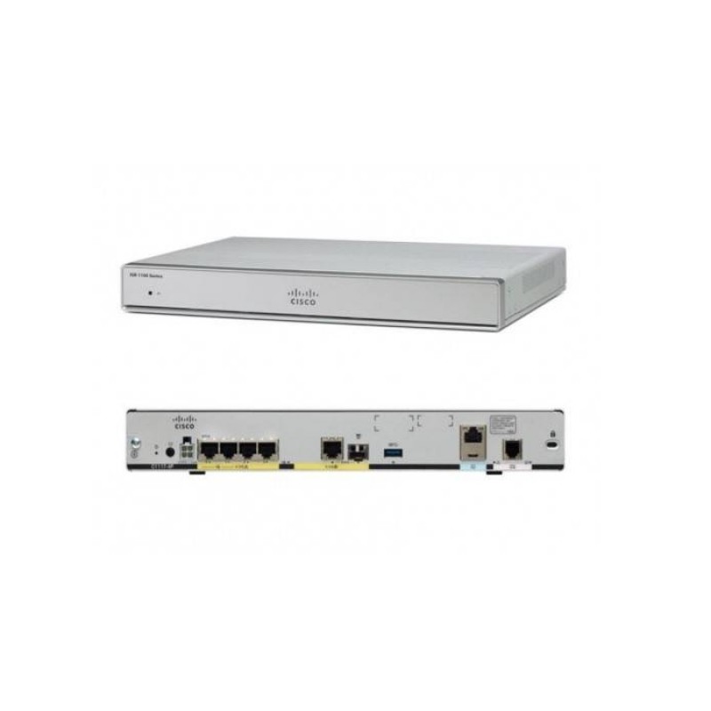 Cisco ISR 1100 4 Ports Dual GE Ethernet Router w/ 802.11ac -E WiFi, C1116-4PWE