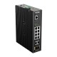 D-Link 12 Port L2 Industrial Smart Managed Switch with 10 x 1GBaseT(X) ports (8 PoE 240W) & 2 x SFP ports, DIS-200G-12PS